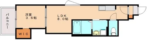 A-1 Crecia周船寺Ⅱ クレシアスセンジⅡ【301号室】の間取り