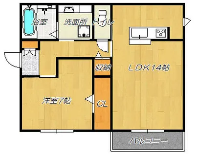 オリーブ【1階】の間取り
