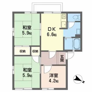 フレグランスロゼ【2階】の間取り