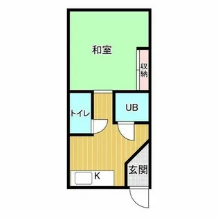 川辺ビル【208号室】の間取り