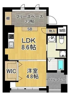 VARI HOUSE【606号室】の間取り