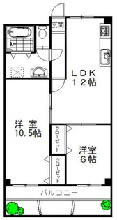 芦屋東山アーバンライフ【2階】の間取り