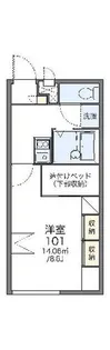 レオパレスYOU【1階】の間取り