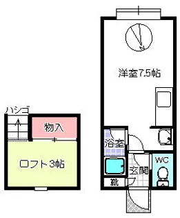 インペリアル寺田【107号室】の間取り