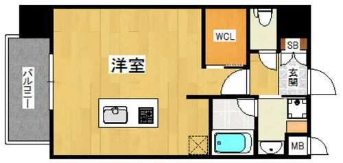 プライムアーバン博多【8階】の間取り
