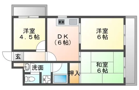ラヴェリタ田島【305号室】の間取り