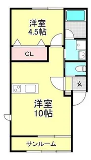 ベネディエーレⅡ【101号室】の間取り