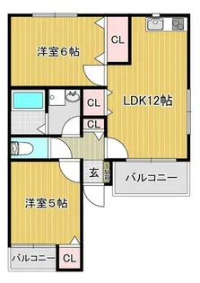 プロバンス赤坂【101号室】の間取り