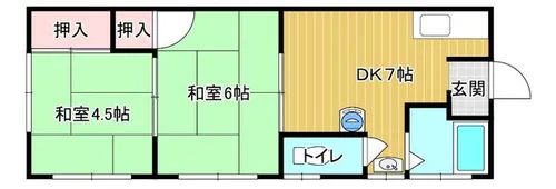坂本荘【201号室】の間取り