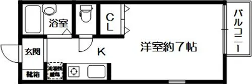 アメニティK【1階】の間取り