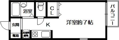 アメニティK【1階】の間取り