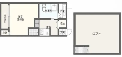 Vince井尻【202号室】の間取り