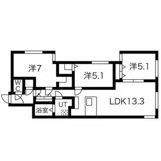 BOKKA YAMAHANA【1階】の間取り