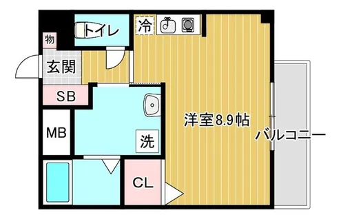 ラシーヌ天王寺【6階】の間取り