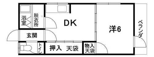 小桜マンション【101号室】の間取り
