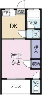 イーストヒルの森【203号室】の間取り