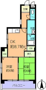 西城ハウス【1階】の間取り