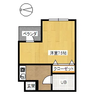 リュミエールなかにし【2階】の間取り