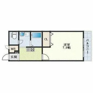 ラフィーネ九条【108号室】の間取り