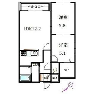ベルクレール琴似【00502号室】の間取り