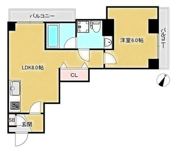 FORTE大枡【5階】の間取り