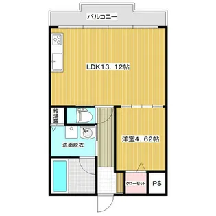 アフレール【307号室】の間取り