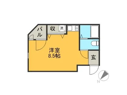 フルブルーム【0203号室】の間取り