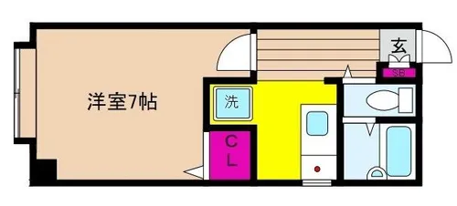 サンハイツ深江【303号室】の間取り
