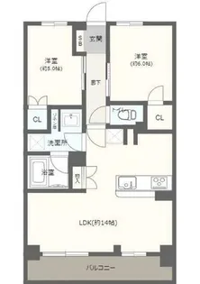 ローレルアイ梅田【13階】の間取り