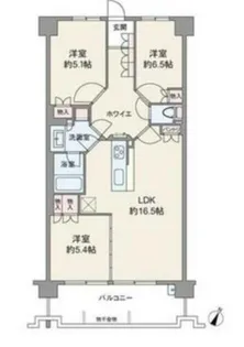 エムズシティ鳴子プレディア【207号室】の間取り