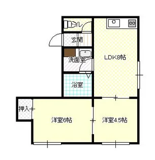 セクションⅠ【205号室】の間取り