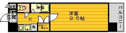 ウイング21高宮【4階】の間取り