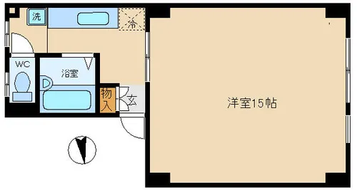 カーサフォルツァ【3-C号室】の間取り