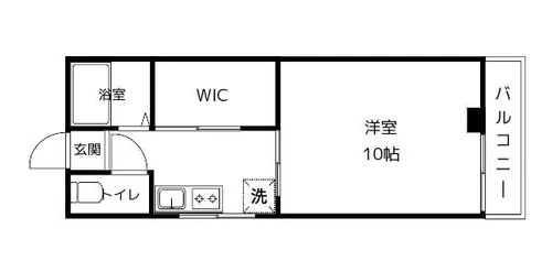 ヴェール摂津【4階】の間取り