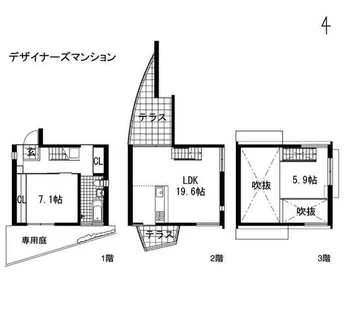 イーストコテージ【B号室】の間取り