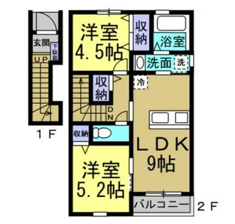 チッタ大野町【201号室】の間取り