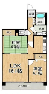 ウエストコート8番街・2番館【10階】の間取り