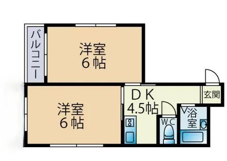 モデラート【402号室】の間取り