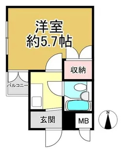 シティライフ八幡【206号室】の間取り