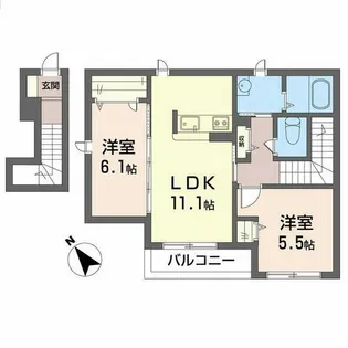 勝彩苑【2階】の間取り