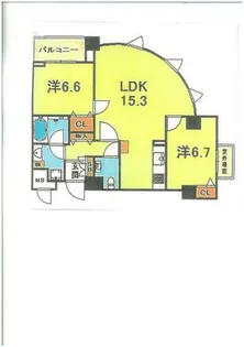 フォンテ上御影【7階】の間取り