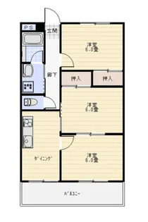 ハイツジョイア【106号室】の間取り