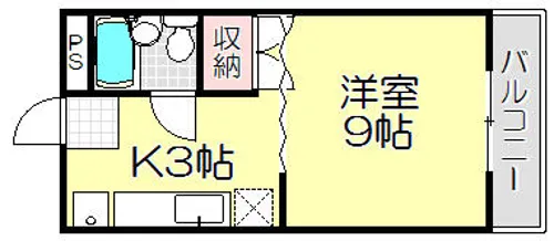 ハイツエクセルⅡ番館【208号室】の間取り