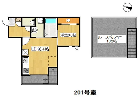 福岡県福岡市中央区地行2丁目【アパート】の外観