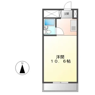 黄金町スカイマンション【1105号室】の間取り