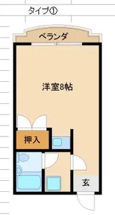リヴァク下鴨西【302号室】の間取り