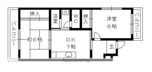 パレス西尾【301号室】の間取り