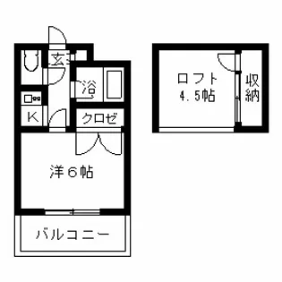 オーセンティックハウス【1階】の間取り