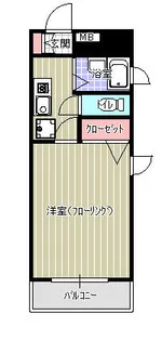 フリーデンス南天神【505号室】の間取り