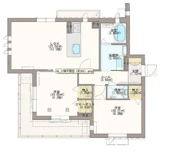 ル・シャノワール【201号室】の間取り